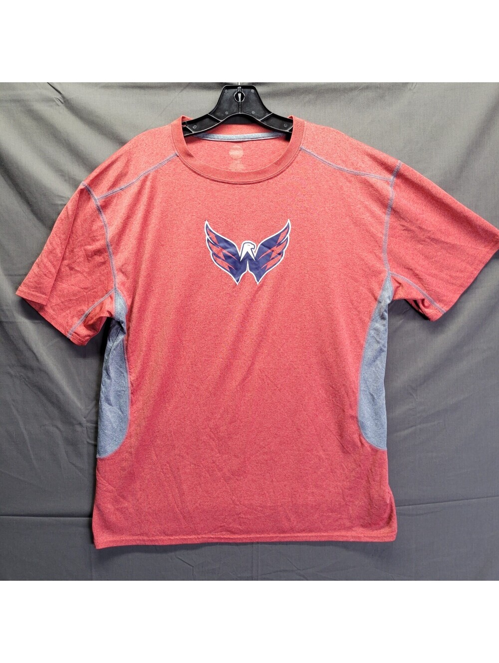 Washington Capitals Poly Blend Shirt Stretch Caps Logo Estimated Large (No tag)